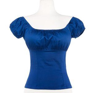 Sara USA Peasant Top Retro Vintage Pinup Gypsy Style